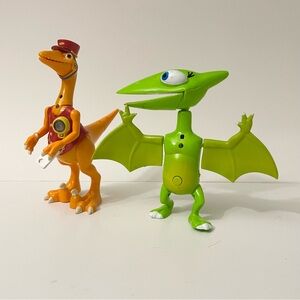 2011 Jim Henson Dinosaur Train Talking Mr. Conductor Tiny Pteranodon Figures